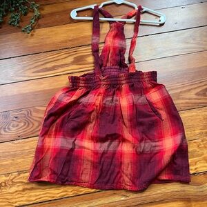 Plaid Suspender Dress